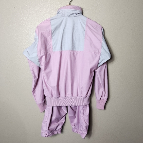 Sunbuster Vintage 80s Colorblock Windbreaker Anorak and Cropped Pants Set-Size L - Picture 4 of 16